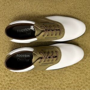 FootJoy GreenJoys Men's Oxfords - White and Brown
